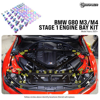 Dress Up Bolts Stage 1 Titanium Hardware Engine Bay Kit - BMW G80 M3 (2021+)