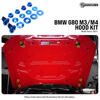 Dress Up Bolts Titanium Hardware Hood Kit - BMW G80 M3 (2021+)