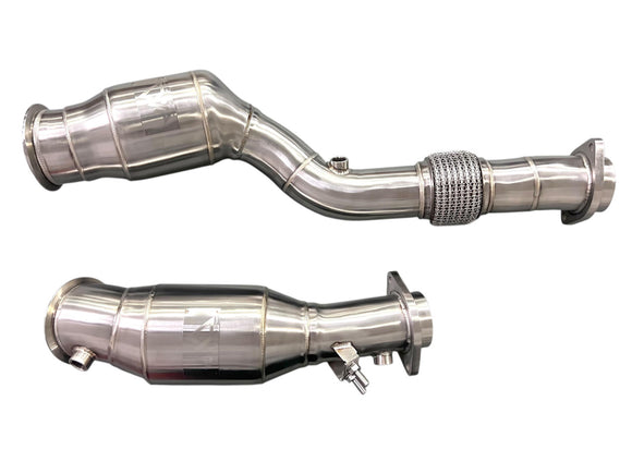 MAD BMW S58 Catted Downpipes M3 M4 G80 G82 G83 W/ No CEL Guarantee & Flex Section