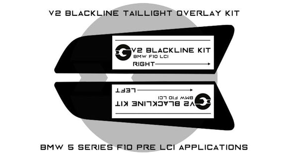 Goldenwrench F10 LCI BLACKLINE Taillight Overlay Kit