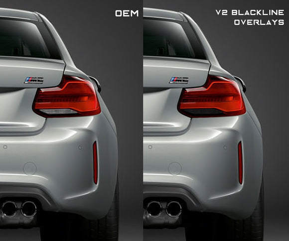 Goldenwrench F22/F87 LCI BLACKLINE Taillight Overlay Kit