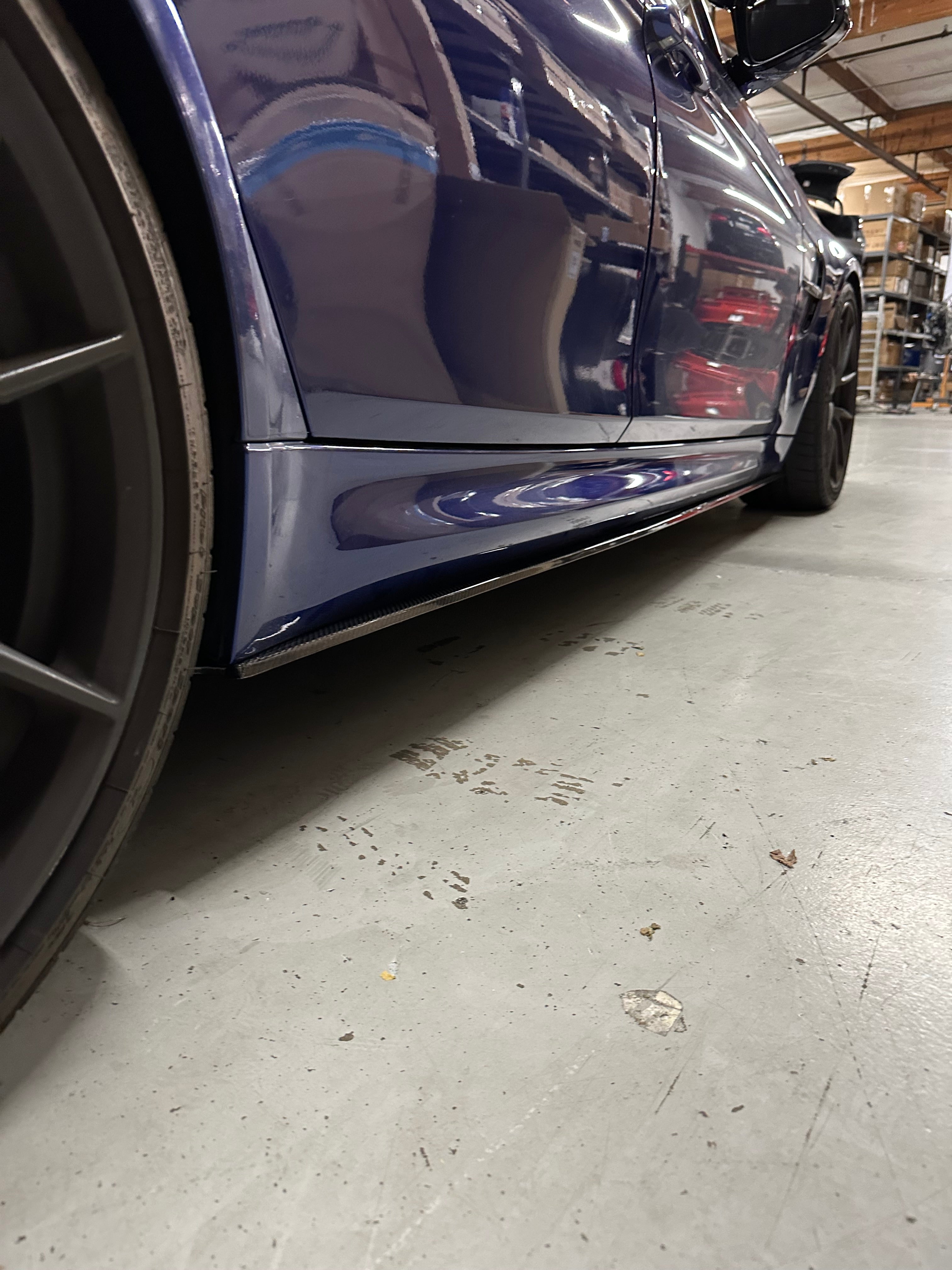 F8X M3 M4 Carbon Fiber Side Skirt Extensions