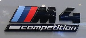 G82 M4 Competition Gloss Black Emblem - 0