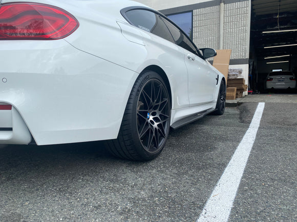 F8X M3 M4 Aggressive Carbon Fiber Side Skirt Extensions