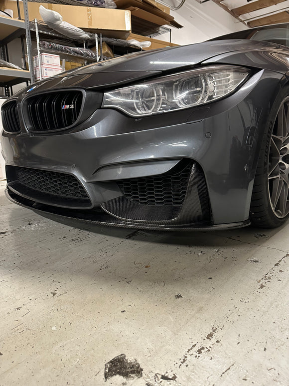 F8X M3 M4 Carbon Fiber Lip with splitter