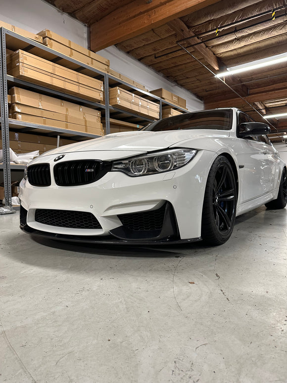 F8X M3 M4 Carbon Fiber Lip with splitter