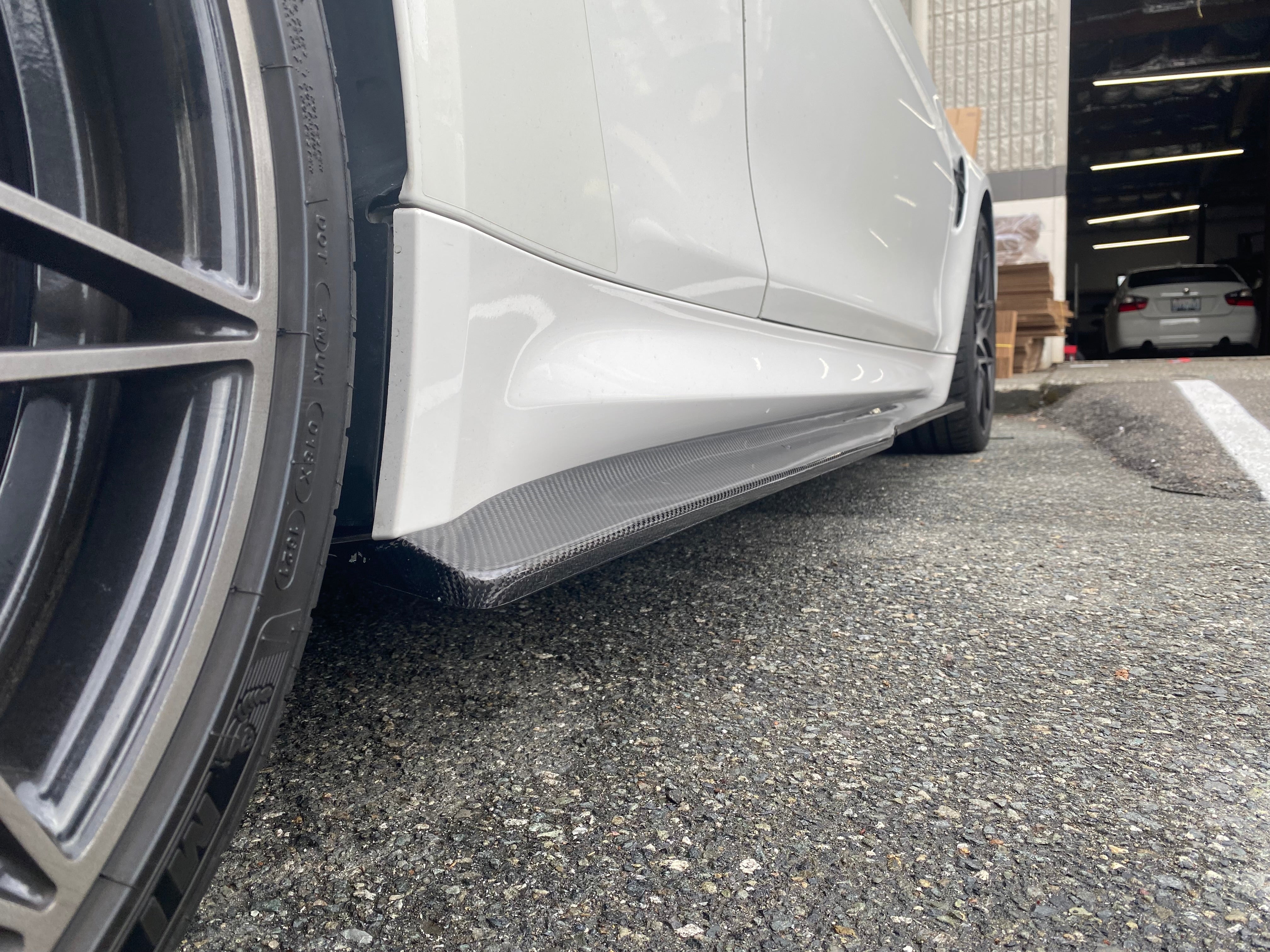 F8X M3 M4 PSM Style Carbon Fiber Side Skirt Extensions