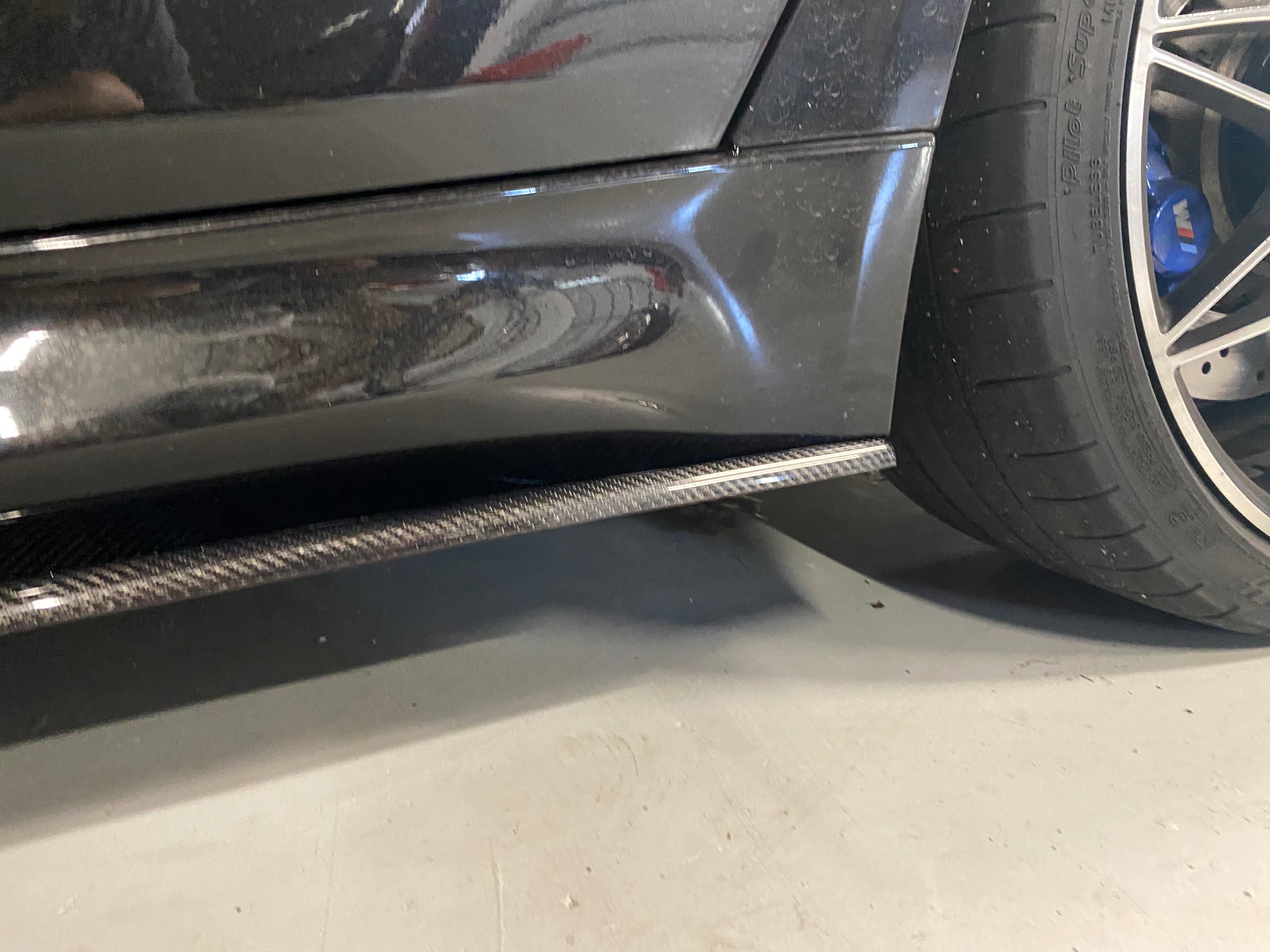 F8X M3 M4 Carbon Fiber Side Skirt Extensions