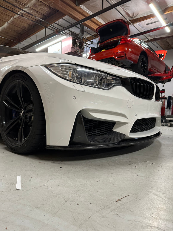 F8X M3 M4 Carbon Fiber Lip with splitter
