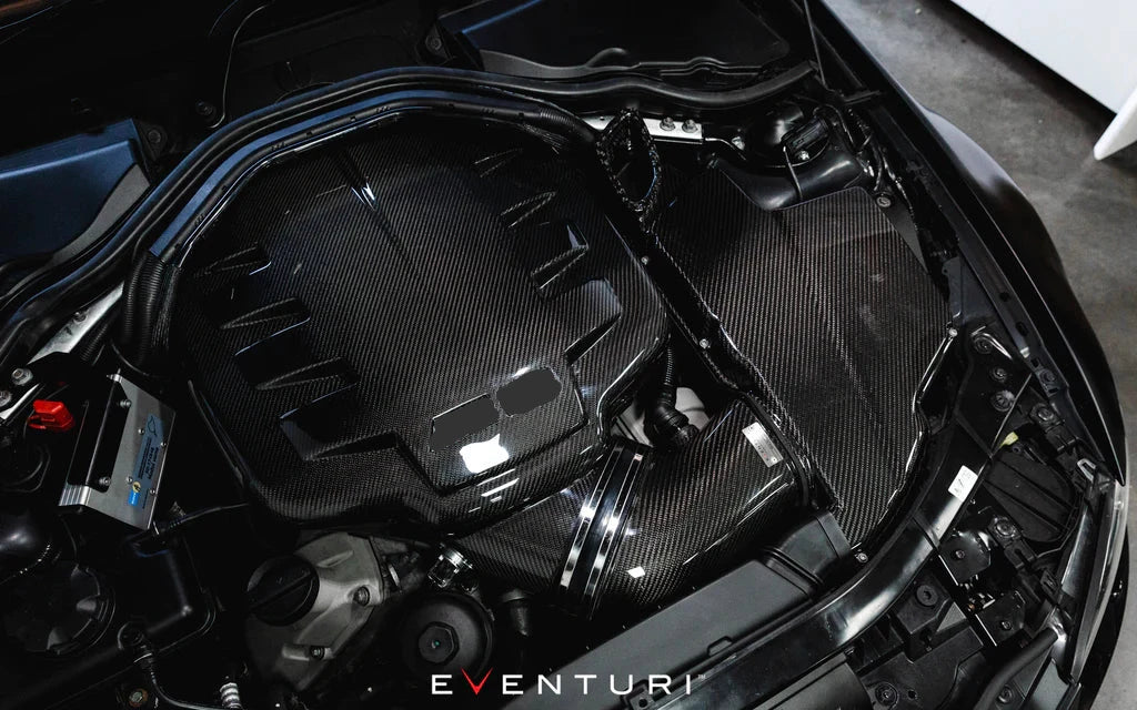 Eventuri BMW E9X M3 (S65) Black Carbon Inlet Plenum - 0