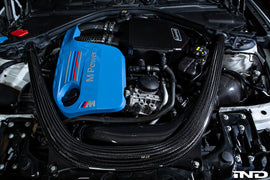 Eventuri BMW F8X M2C M3 M4 S55 Black Carbon Charge Pipe Set - Matte - 0