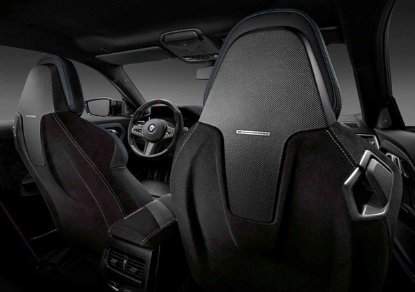 M Performance Alcantara & Gloss Carbon Fiber Seat Back Set
