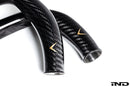 Eventuri BMW F8X M2C M3 M4 S55 Black Carbon Charge Pipe Set - Gloss-7