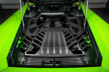 Eventuri Lamborghini Huracan Black Carbon Engine Cover Set - 0