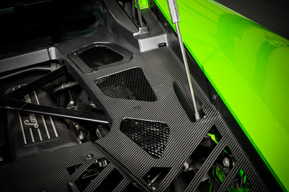 Eventuri Lamborghini Huracan Black Carbon Engine Cover Set