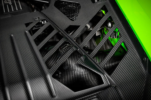 Eventuri Lamborghini Huracan Black Carbon Engine Cover Set