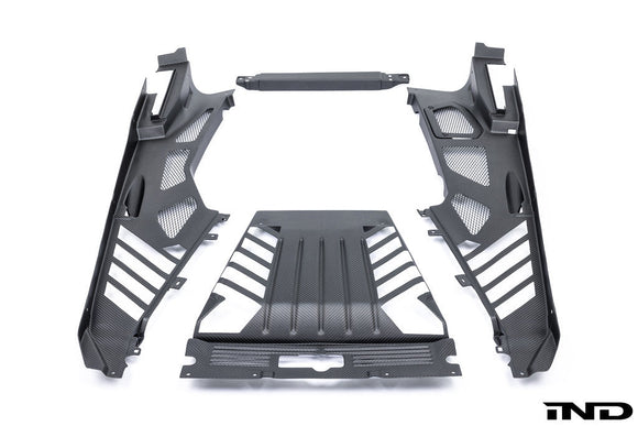 Eventuri Lamborghini Huracan Black Carbon Engine Cover Set