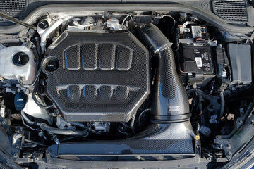 Eventuri VW Golf MK8 GTI / R Black Carbon Engine Cover - 0
