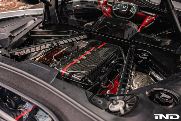 Eventuri Chevrolet C8 Corvette Black Carbon Engine Cover