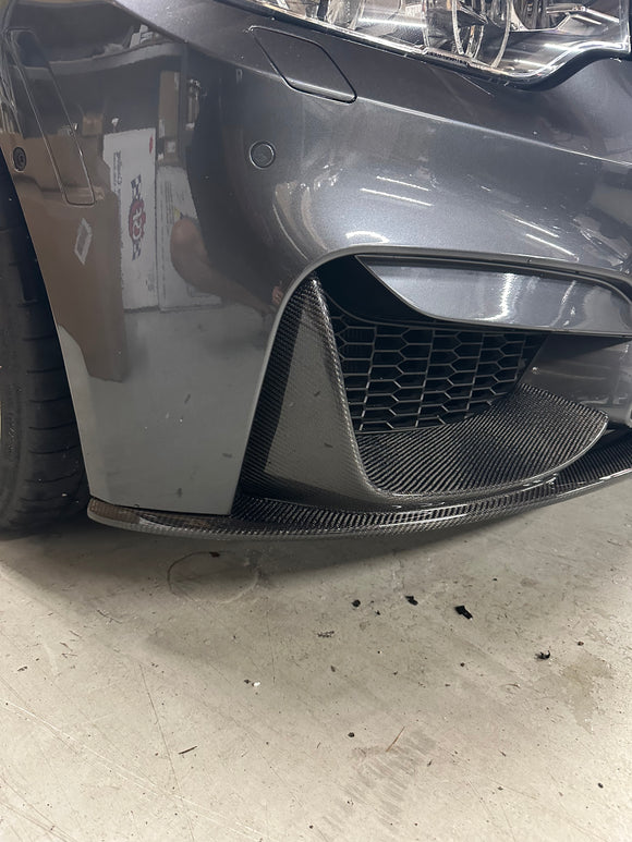 F8X M3 M4 Carbon Fiber Lip with splitter