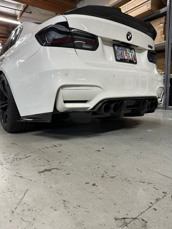 F8X M3 M4 4 pc Carbon Fiber Diffuser