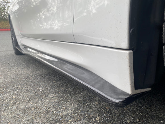 F8X M3 M4 Aggressive Carbon Fiber Side Skirt Extensions