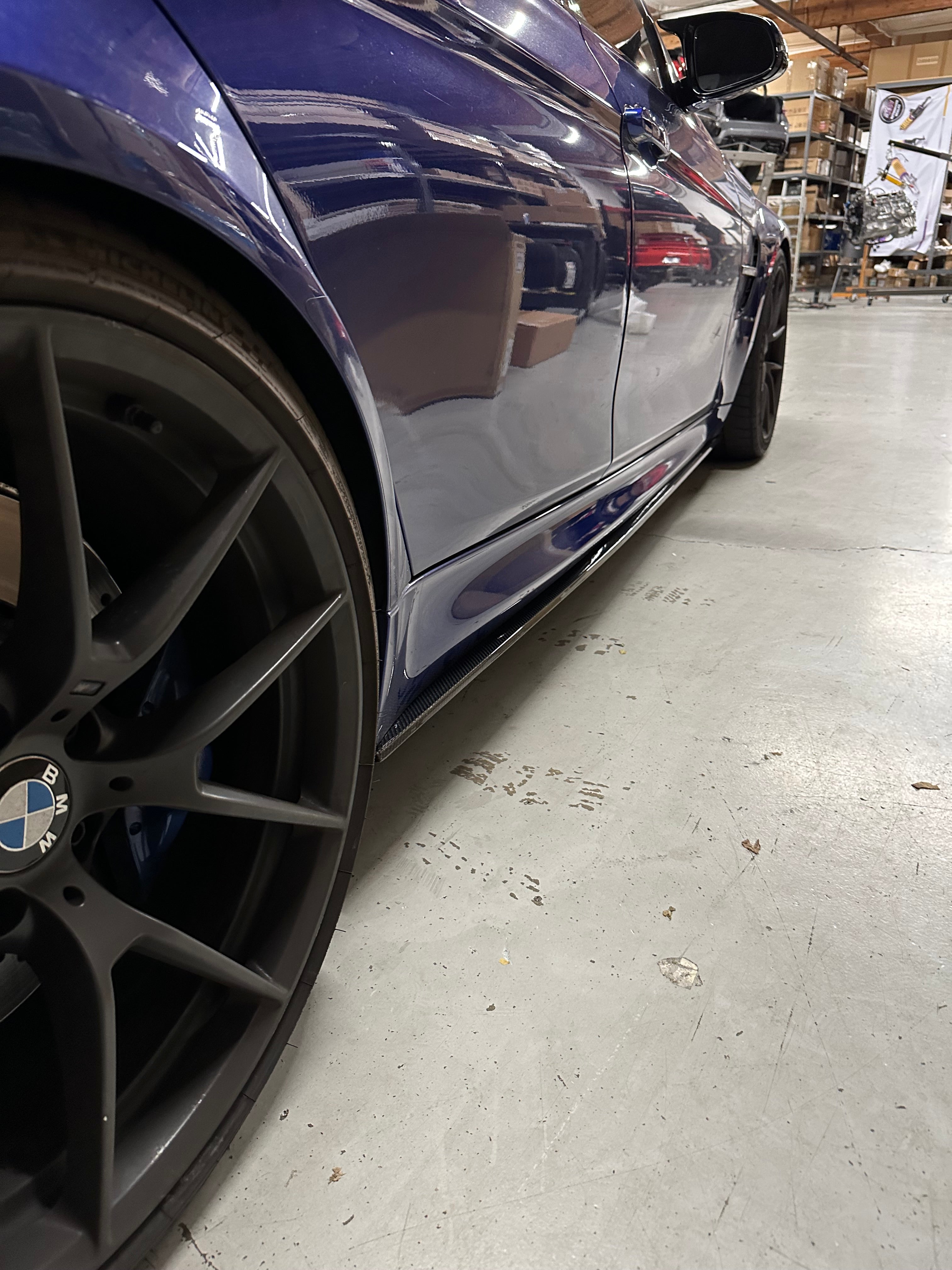 F8X M3 M4 Carbon Fiber Side Skirt Extensions