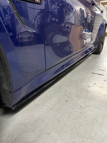 F8X M3 M4 Carbon Fiber Side Skirt Extensions - 0