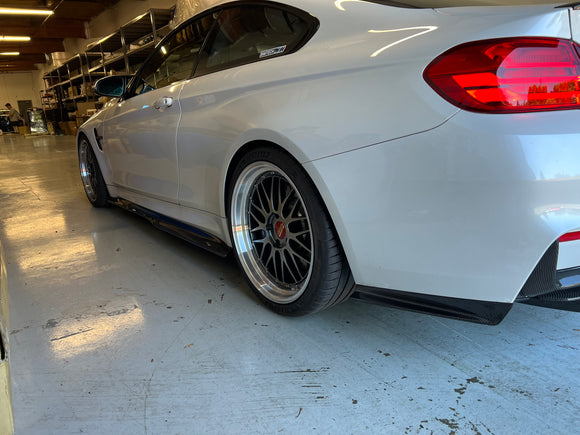 F8X M3 M4 Aggressive Carbon Fiber Side Skirt Extensions