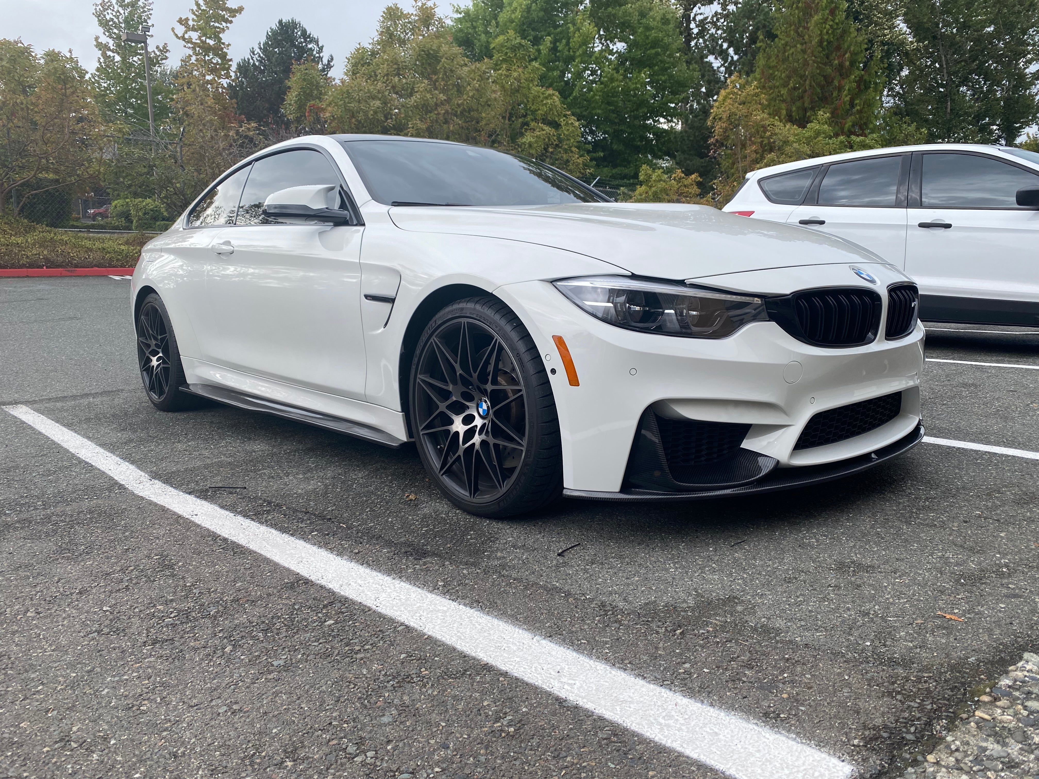 F8X M3 M4 PSM Style Carbon Fiber Side Skirt Extensions - 0