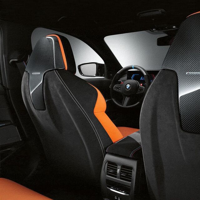 M Performance Alcantara & Gloss Carbon Fiber Seat Back Set