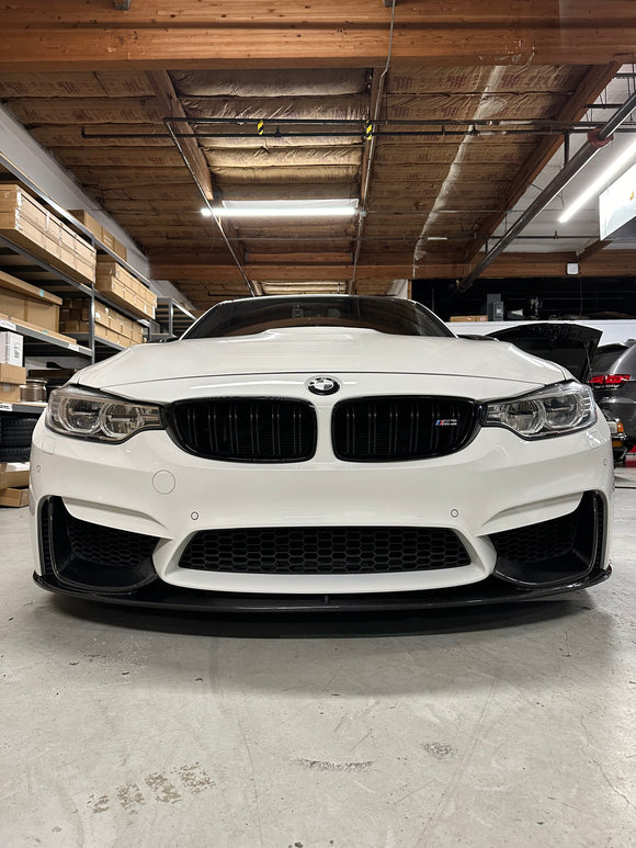 F8X M3 M4 Carbon Fiber Lip with splitter