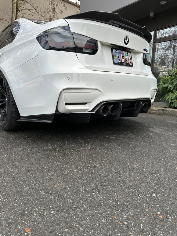 F8X M3 M4 4 pc Carbon Fiber Diffuser