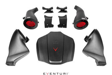 Eventuri Mercedes C190 R190 AMG GT 2DR GT / GTS / GTR Black Carbon Intake + Engine Cover - Matte