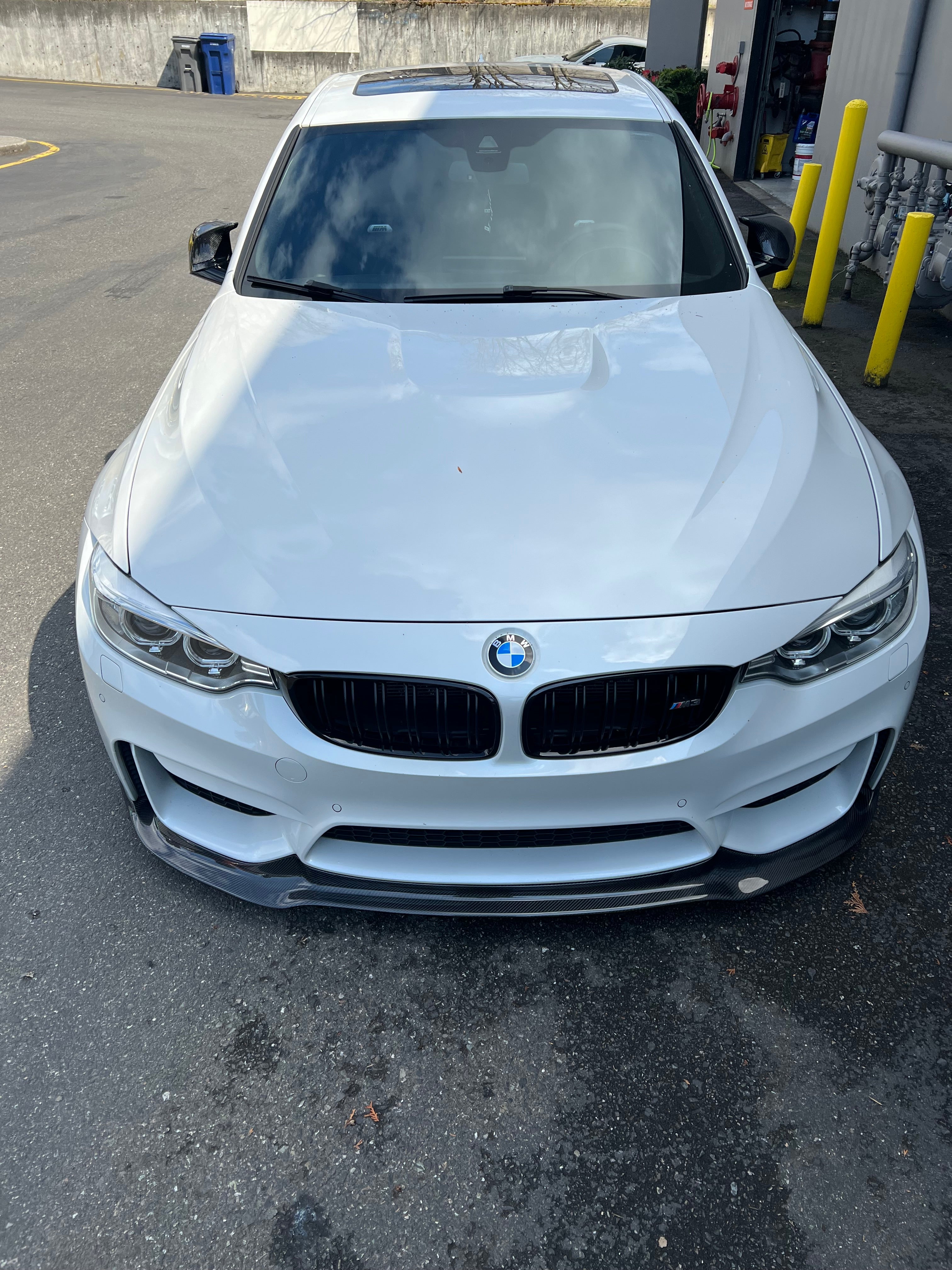 F8X M3 M4 V Style Carbon Fiber Lip