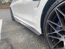 F8X M3 M4 Aggressive Carbon Fiber Side Skirt Extensions-14