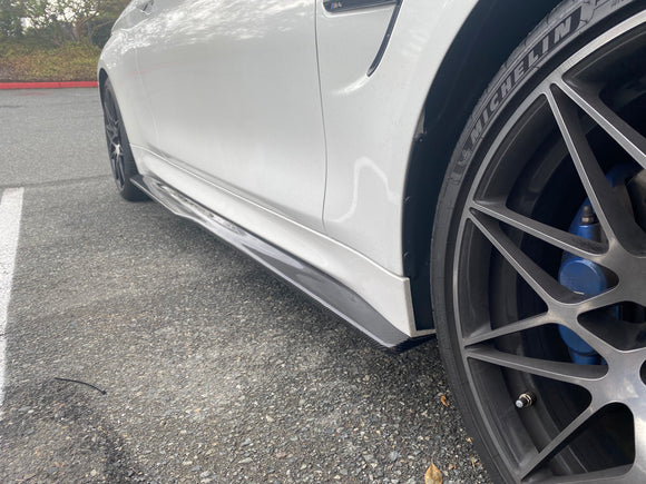 F8X M3 M4 Aggressive Carbon Fiber Side Skirt Extensions