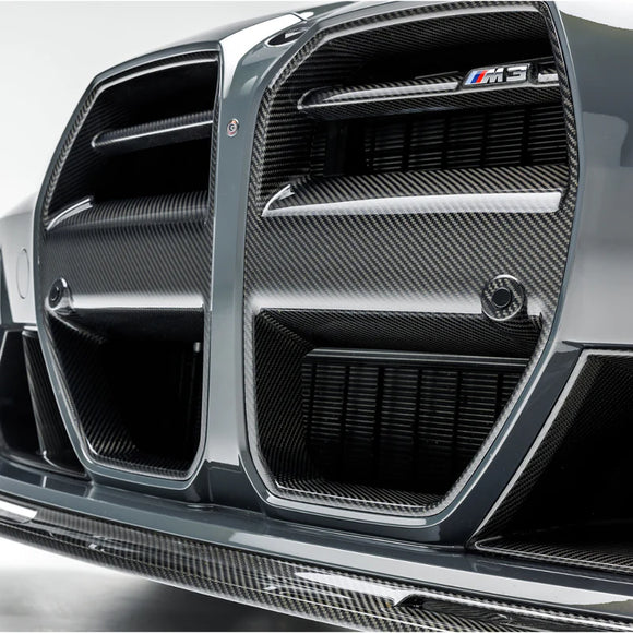 Vorsteiner G8X M3 / M4 Dry Carbon Aero Front Grille - 2x2 Gloss Finish
