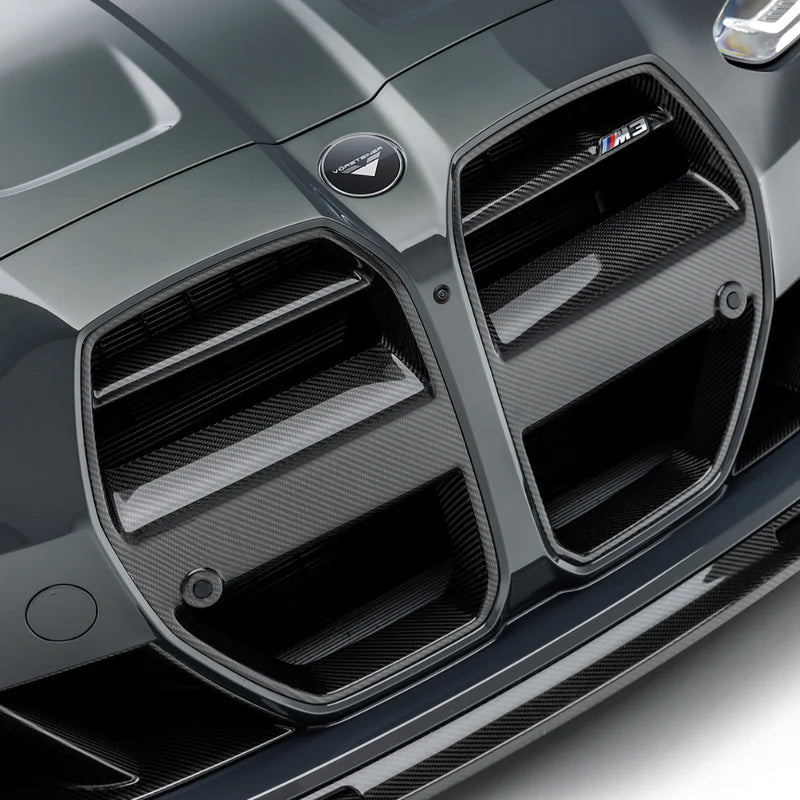 Vorsteiner G8X M3 / M4 Dry Carbon Aero Front Grille - 2x2 Gloss Finish