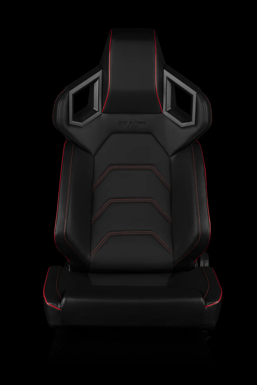 Buy black-leatherette-red-stitching-low-base-version Braum Racing Alpha-X Series Sport Seats