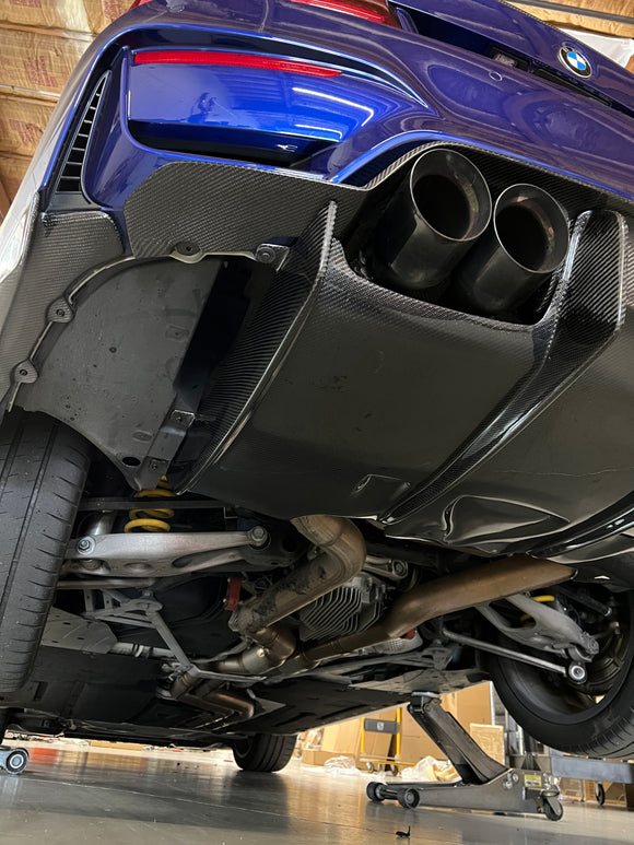 F8X M3 M4 4 pc Carbon Fiber Diffuser