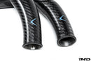 Eventuri BMW F8X M2C M3 M4 S55 Black Carbon Charge Pipe Set - Matte-13