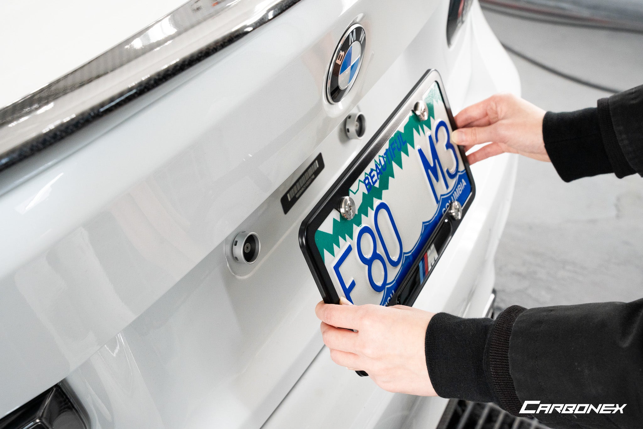 Bmw Magnetic Racing Numbers Carbonex BMW Magnetic License Plate Mount | Mashimarho