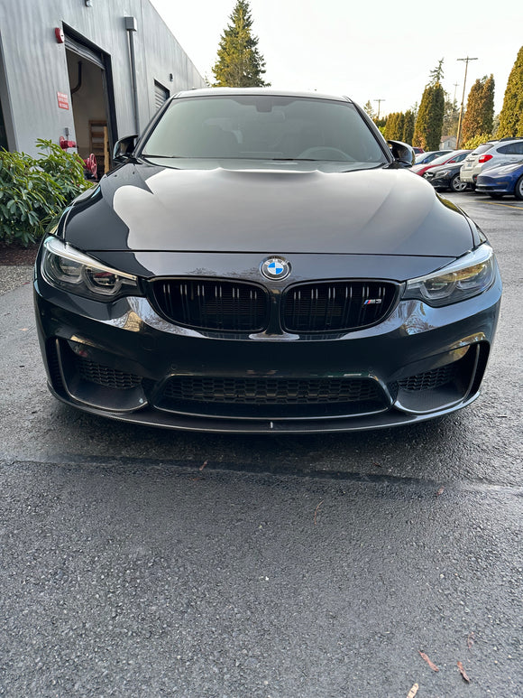 F8X M3 M4 Carbon Fiber Lip with splitter