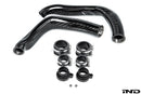 Eventuri BMW F8X M2C M3 M4 S55 Black Carbon Charge Pipe Set - Gloss-1