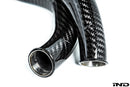Eventuri BMW F8X M2C M3 M4 S55 Black Carbon Charge Pipe Set - Gloss-2