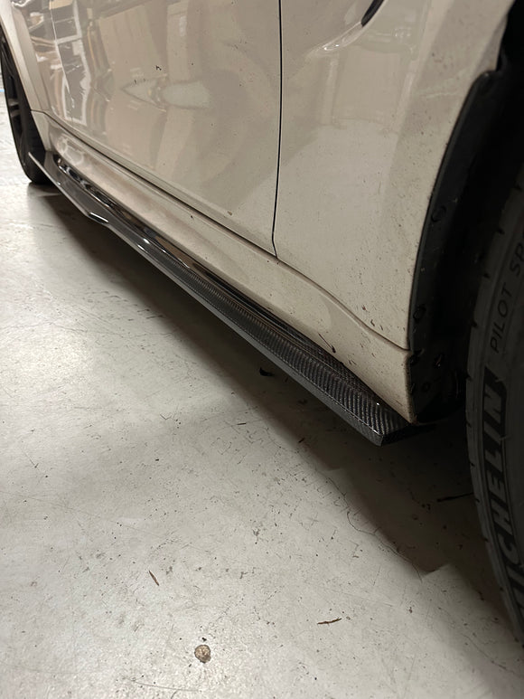 F8X M3 M4 Aggressive Carbon Fiber Side Skirt Extensions