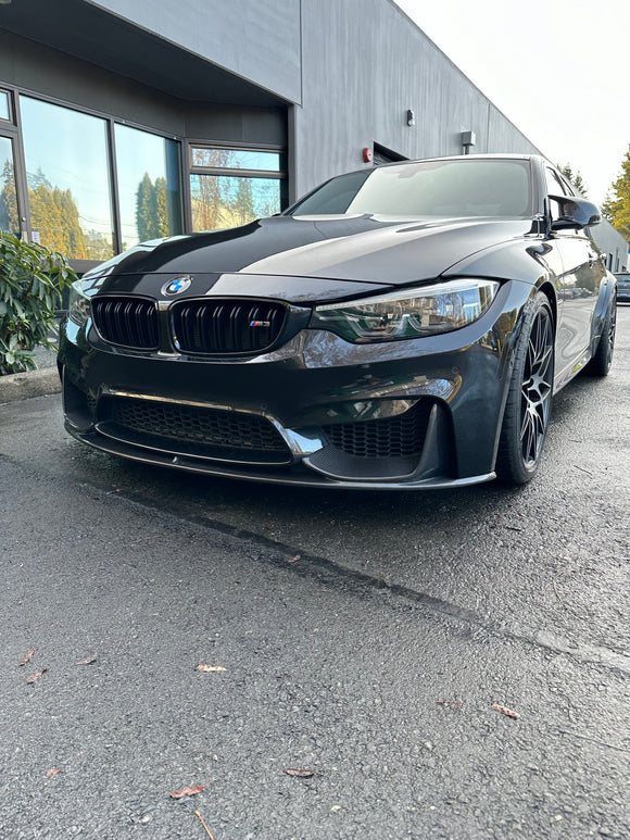F8X M3 M4 Carbon Fiber Lip with splitter