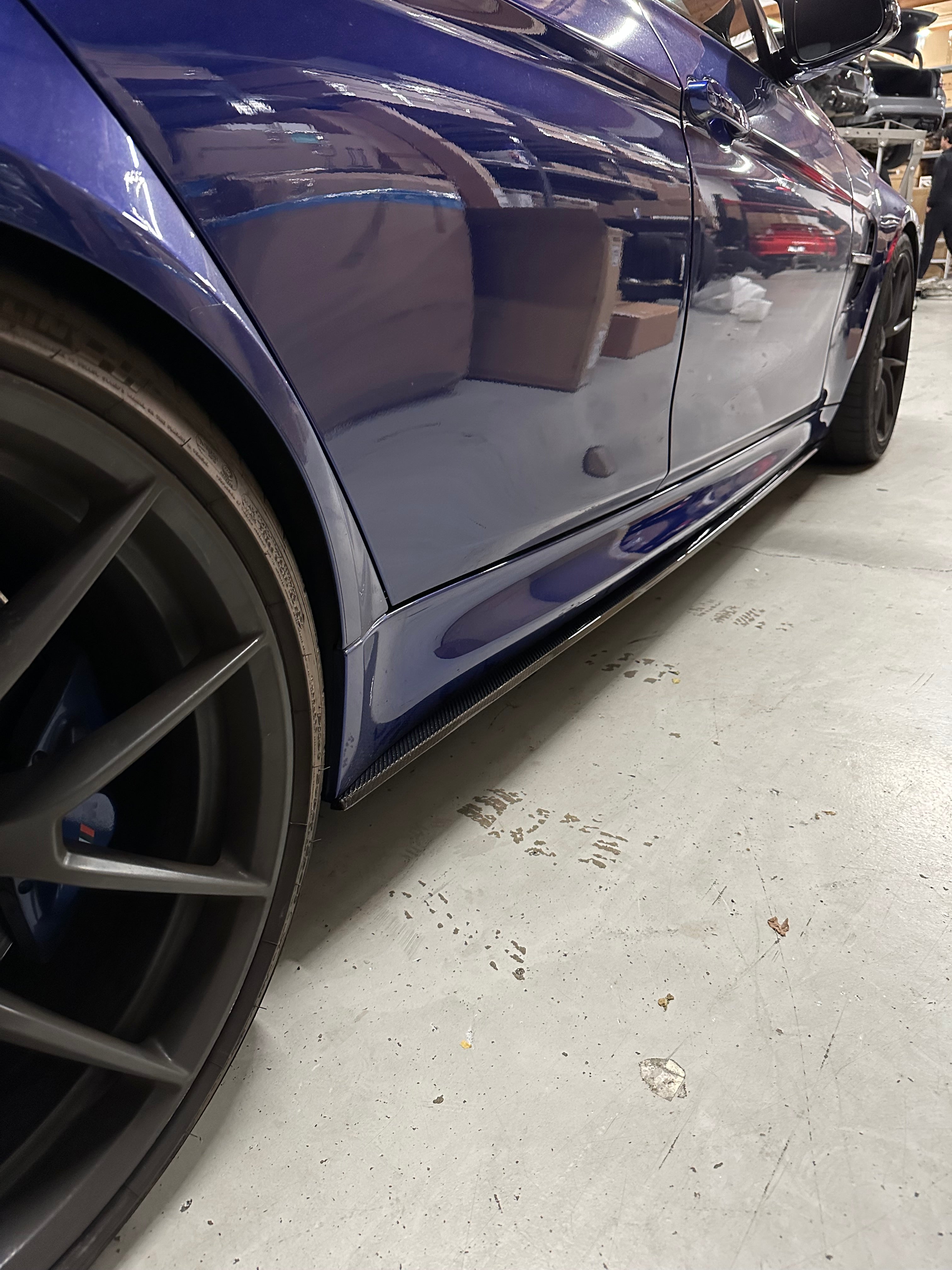 F8X M3 M4 Carbon Fiber Side Skirt Extensions