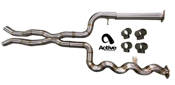 Active Autowerke G80/G82 M3/M4 Signature Equal Length mid-pipe with G-brace